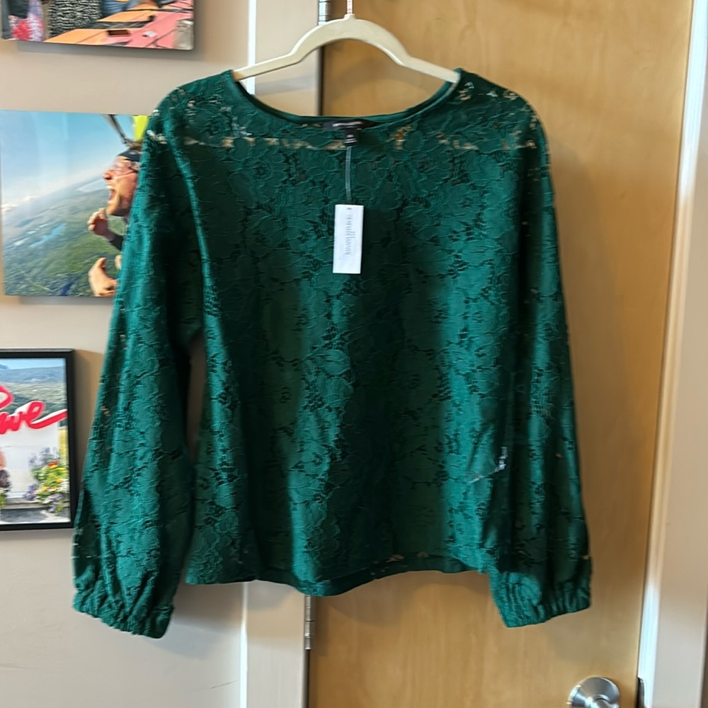 Banana Republic green blouse new with tags!